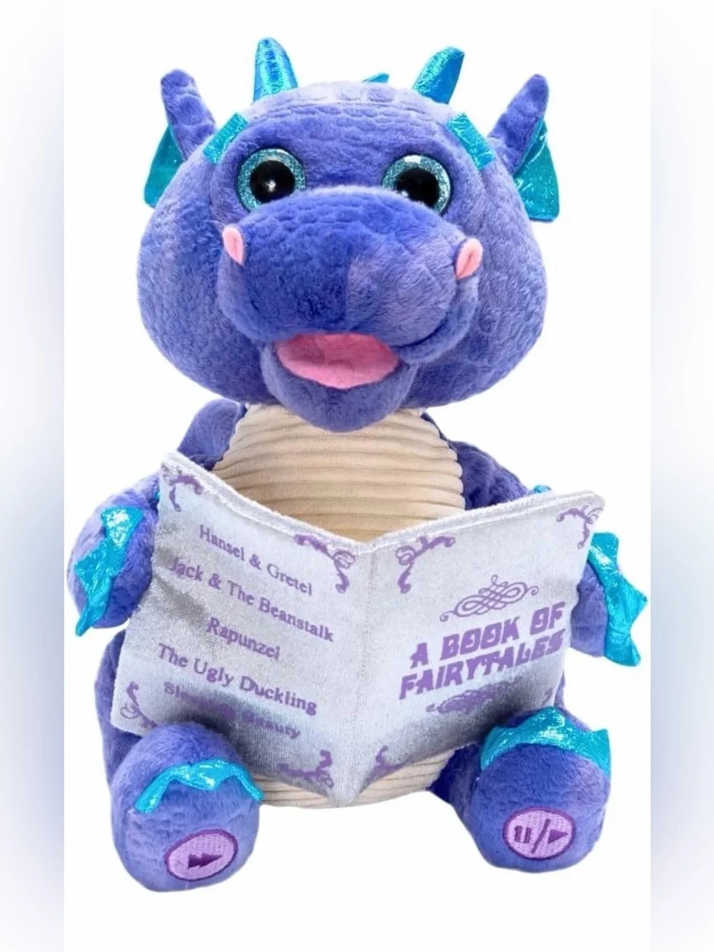 Cuddle Barn Duncan Animated Plush Dragon Talks & Tells 5 Fairy Tales